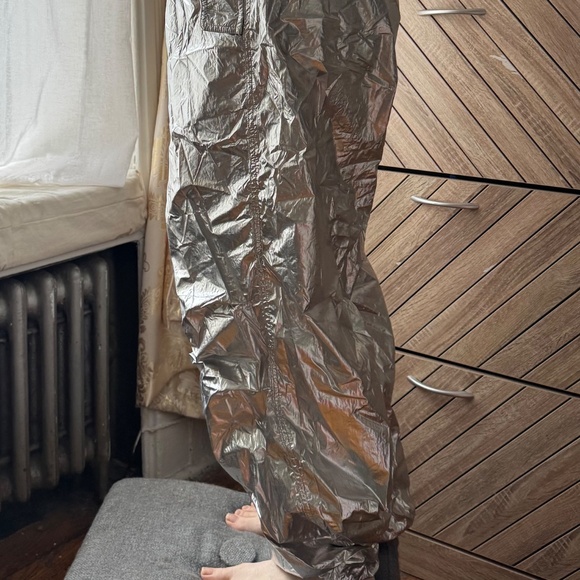 Silver Parachute Pants - Picture 4 of 6